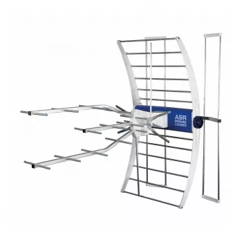 ASR Prime Combo 20 Aktive terrestrische TV-Antenne mit Bypass (Netzteil nicht enthalten)
