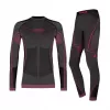 Thermoaktives Unterwäsche-Set für Mädchen Alpinus Tactical Mora Graphit-Pink 120-136