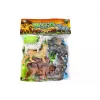 LEAN TOYS Set aus 6 Wildtierfiguren, Elefant, Löwe, Nashorn, Tiger, Zebra, Giraffe