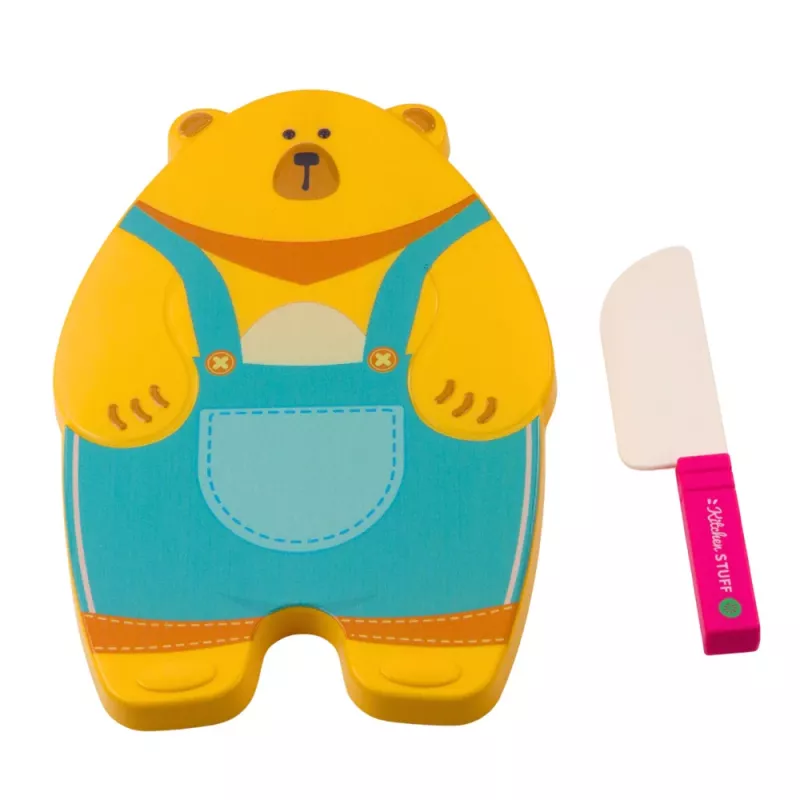 LEAN TOYS Obst- und Gemüse-Schneidebrett Messerset Lernspielzeug für Kinder