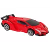 LEAN TOYS Auto-Roboter 2-in-1 ferngesteuertes RC-Fahrzeug Rot