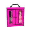 LEAN TOYS Puppe mit Kleiderschrank Ankleidezimmer für Puppen im Beauty-Girl-Koffer