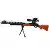 LEAN TOYS Spielzeug-Scharfschützengewehr AK-528 mit Zielfernrohr, Stativ, Licht und Sound