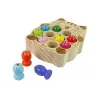 LEAN TOYS Holz Angelspiel mit 2 Angelruten Kätzchen