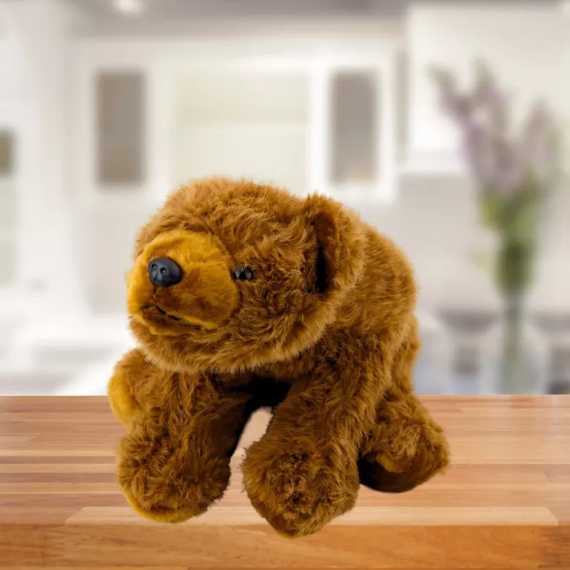 LEAN TOYS Plüschtier Brauner Bär Kuscheltier 28cm
