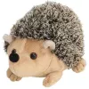 LEAN TOYS Plüsch-Igel Maskottchen Kuscheltier Braun 17,5 cm