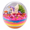 LEAN TOYS Kristallzucht-Experimentier-Set Einhorn-Terrarium mit DIY-Beleuchtung