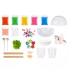 LEAN TOYS Kristallzucht-Experimentier-Set Einhorn-Terrarium mit DIY-Beleuchtung