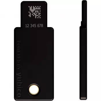 YubiKey 5 NFC Sicherheitsschlüssel 2er-Pack (Schwarz/Gold, USB-A & NFC)