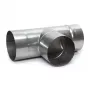 Verzinkter Stahl Schornsteinzug T-Stück Verbinder 107mm x 160mm 90°
