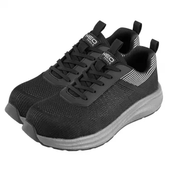 NEO TOOLS S1 SR Sicherheits-Halbschuhe mit Stahlkappe, EVA Popcorn Sohle, Größe 40