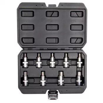 NEO TOOLS Sechskant-Bits mit 55 mm Steckschlüssel, 9-teiliges Set