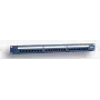 EMITERNET 19 Zoll 24-Port Cat.6 UTP Patchpanel mit Kabelmanagement, Blau, PoE