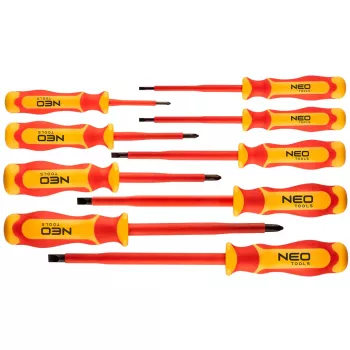 NEO TOOLS 9-teiliges 1000V isoliertes Schraubendreher-Set mit Spannungsprüfer