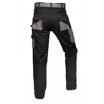 NEO Tools 81-238-XXXL Schutzhose, Grau/Schwarz/Orange, Stretch-Gewebe, 9 Taschen, EN ISO 13688