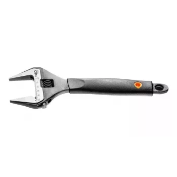 Neo Tools 250 mm verstellbarer Schraubenschlüssel, 0-50 mm Spannweite, Chrom-Vanadium-Stahl, phosphatbeschichtet, DIN 3117