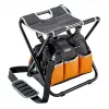 NEO TOOLS Hocker mit Installatorentasche