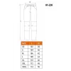 NEO Tools 81-228-XXL Schutzhose, Grau/Schwarz, XXL, 65% Polyester 35% Baumwolle, 267 g/m², 10 Taschen, verstärkte Knie, reflektierende Elemente, EN ISO 13688:2013
