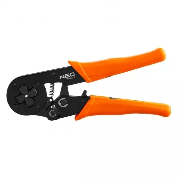 NEO TOOLS TOP-01-536 Ratschen-Crimpzange für isolierte Kabelschuhe 0,5-6 mm² (20-10 AWG), 220 mm