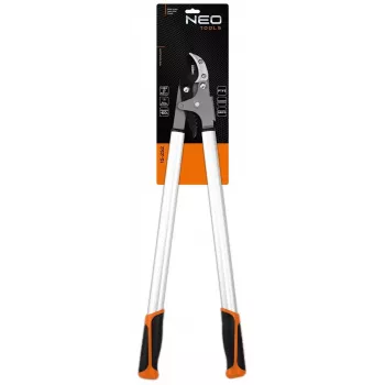 NEO TOOLS 15-252 Bypass-Astschere 200 mm, PTFE-beschichtete Klinge aus hochwertigem Kohlenstoffstahl, ergonomische Griffe mit Sicherheitsverriegelung