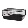 INZ INTER-ZOO Bob + Wood Kleintierkäfig Schwarz 780x480x360 mm