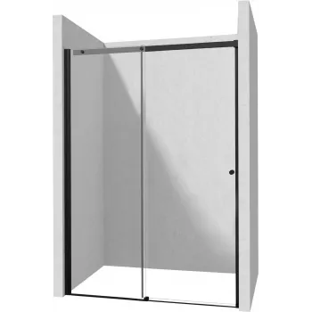 DEANTE Schiebetür Duschabtrennung 170 cm - Chromrahmen, klares Einscheibensicherheitsglas