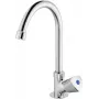 DEANTE BEZ 062L Chrom Einhebel-Küchenarmatur mit 360° schwenkbarem Auslauf und Wasserspar-Luftsprudler