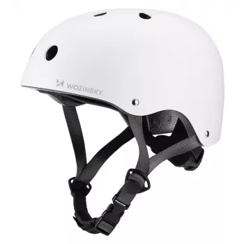 WOZINSKY BMX/Scooter Fahrradhelm Leichtgewicht 48-52 cm - Weiß