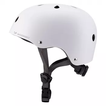 WOZINSKY BMX/Scooter Fahrradhelm Leichtgewicht 48-52 cm - Weiß