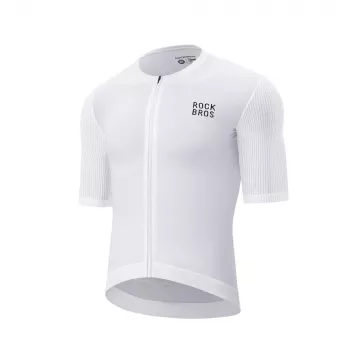 ROCKBROS 15200025 Kurzarm-Radtrikot L Weiß