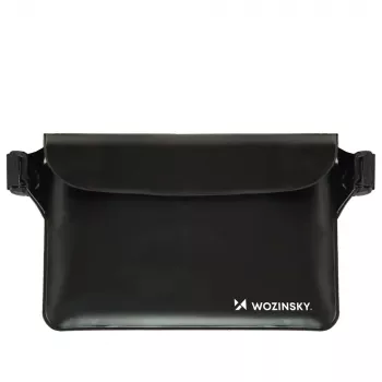 WOZINSKY WWS-01 Wasserdichte PVC-Hüfttasche Schwarz