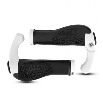 ROCKBROS BT1007W Fahrradgriffe mit Bar Ends - Weiß