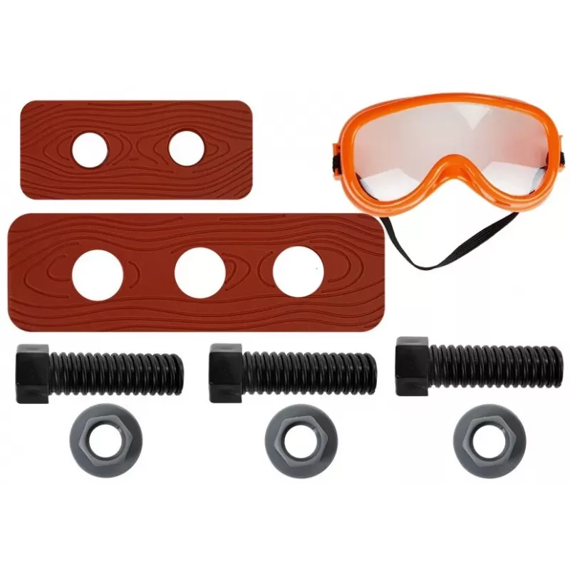 LEAN TOYS Handyman Set Gürtel Bohrer Schraubendreher Zange Hammer - 12-teiliges Spielzeug-Werkzeugset für Kinder