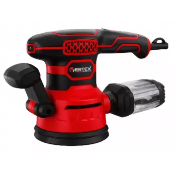 VERTEX Exzenterschleifer 450W, 125mm, Drehzahlregelung, Staubbeutel