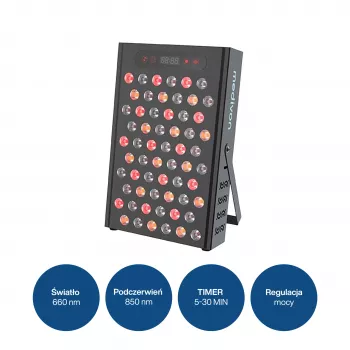 MEDIVON Lumera LED-Lichttherapie-Panel, Rot- und Infrarotlicht, 120 LEDs, 630–1060 nm