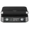 Adler AD 3084 Waffeleisen mit LED-Display, 5 Programme, 7 Bräunungsstufen, 1600 W (max. 2400 W), Antihaftplatten, schwarz/silber