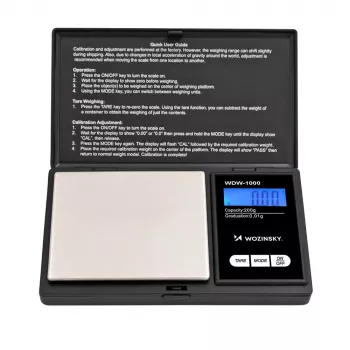 Wozinsky WDW-1000 Digitale Briefwaage 50 kg Schwarz