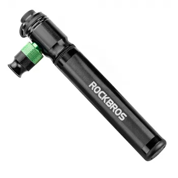ROCKBROS HQ-75D-CO2 2-in-1 Mini-Fahrradpumpe & CO2-Inflator - Schwarz