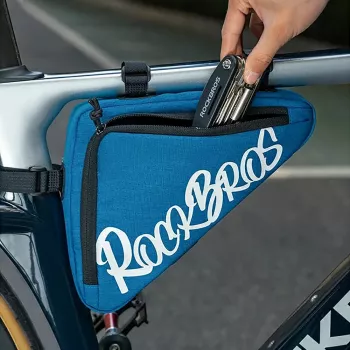 Rockbros G002 Flash Journey Dreieckiger Rahmentasche 1,4 L - Blau