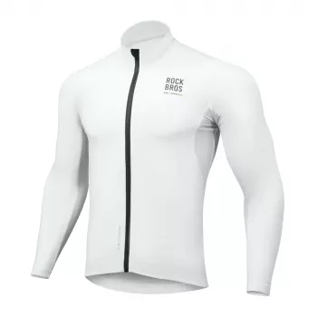 ROCKBROS TLWT001 ROAD TO SKY Winddichte Thermische Fahrradjacke M - Weiß