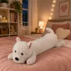 LEAN TOYS West Highland Plüschhund Kuscheltier Weiß 60 cm
