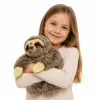 LEAN TOYS Realistisches Faultier Plüschtier mit Klett-Pfoten 34 cm