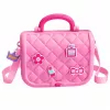 LEAN TOYS Tragbares 2-in-1 Beauty-Set mit Etui, Spiegel, Kosmetik und Zubehör, Pink