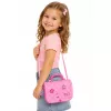 LEAN TOYS Tragbares 2-in-1 Beauty-Set mit Etui, Spiegel, Kosmetik und Zubehör, Pink