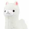 LEAN TOYS Plüsch-Alpaka-Lama weiches Fell Weiß 38 cm