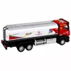 LEAN TOYS Tanklastwagen Metall Antrieb Lichter Geräusche Rot und Weiß 1:40