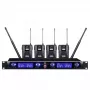 DNA Professional DNA WM4 Drahtloses Mikrofonsystem mit 4 Handsendern UHF Quad Channel Set
