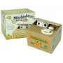 LEAN TOYS Mischief Sparbox Süßes Kätzchen Geldbox Spardose - Weiße Katze mit brauner Box