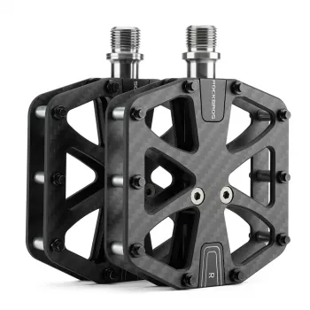 Rockbros C525 Carbon-Faser-Plattform-Fahrradpedale - Schwarz