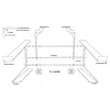 STAND4ME LT PRO Laptop-Ständer Controller Mixer - Klappbarer Stahl-DJ-Ständer mit Sekundärablage, höhenverstellbar 230-350mm, Schwarz